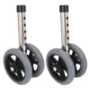 2Pcs Walker Replacement Wheel 6 Gear Height Adjustable Smoothly Rolling Rollator Wheel Legs Walker Replacement Wheel Walker Leg 1