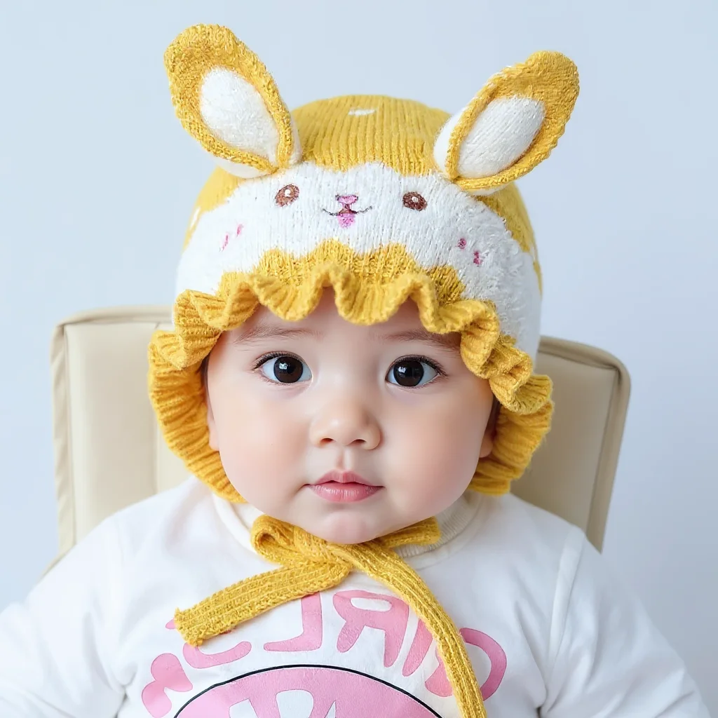 Soft Knitted Baby Beanie Hat for Newborn Infant Toddler