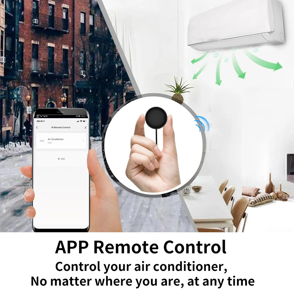 Tuya wifi smart ir fernbedienung smart life app ersetzen tv dvd aud ac remote arbeitet mit alexa google home – Detail 5