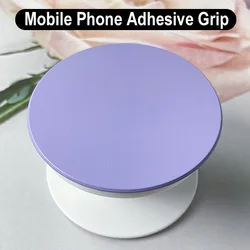 Ergonomic Solid Grip Phone Holder and Stand (White Purple)