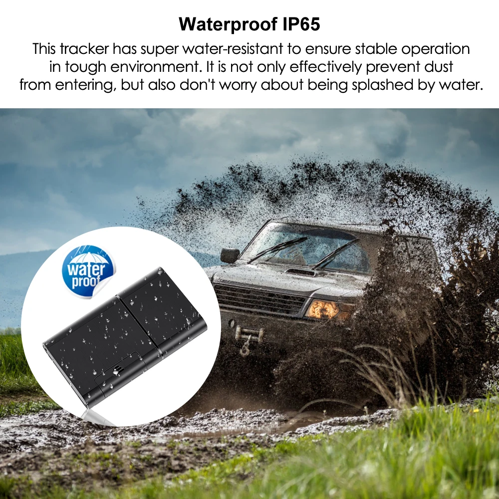 Wireless 4G Asset GPS Tracker 5500mAh Temperature Monitoring Fleet Management Car Tracking Device ML208G WIFI Positioning