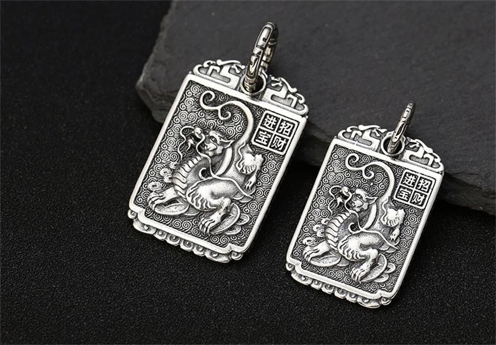 mulheres, auspicioso Cloud, Dragon Amulet, jóias elegantes,