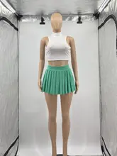  HAOYUAN High Wiast Mini Pleated Skirts Sexy Club Outfits for Women 2023 Fashion Summer Y2k Accessories A-line Stretchy Skirt 