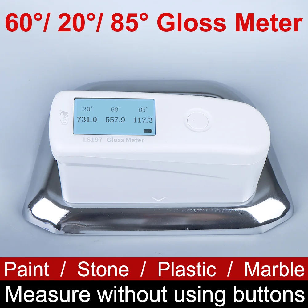 Glossmeter Coatings Glossmetre Glosmeter Glossmeter 20 60 85 LS197 Multi-angles Large Measuring Range Software High Precision