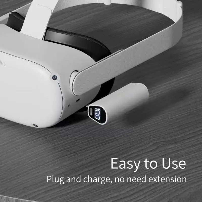 Портативный блок питания GOMRVR, 5000 мАч, Адаптированный к Oculus Quest 2, комплект аккумуляторных батарей VR Type-C, зарядное портативное зарядное устройство, быстрый ch