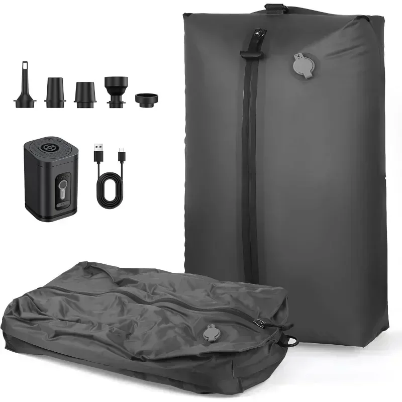 17L Vacuum Compression Bag with Air Pump Reusable Travel Storage Luggage Bag Outdoor Compression Backpack