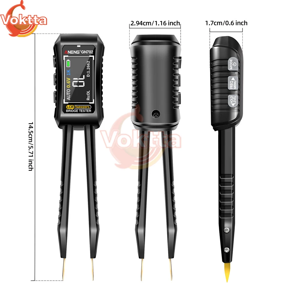 LCR Digital Bridge Multimeter Smart SMD Tester High-precision Resistance Capacitance Meter Diode Inductance Tester Tools