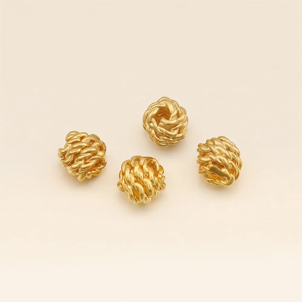 Cordial Design 8*9MM 100Pcs Jewelry Copper Bead/Round Shape/Genuine Gold Plating/Jewelry Findings & Components/DIY Hand Made - cordial
