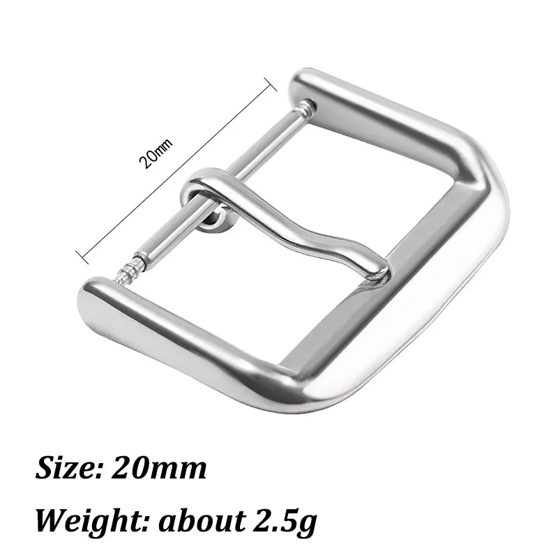Premium Stainless Steel Watch Buckle - Versatile Metal Strap Clasp in Silver, Gold, and Black Finishes