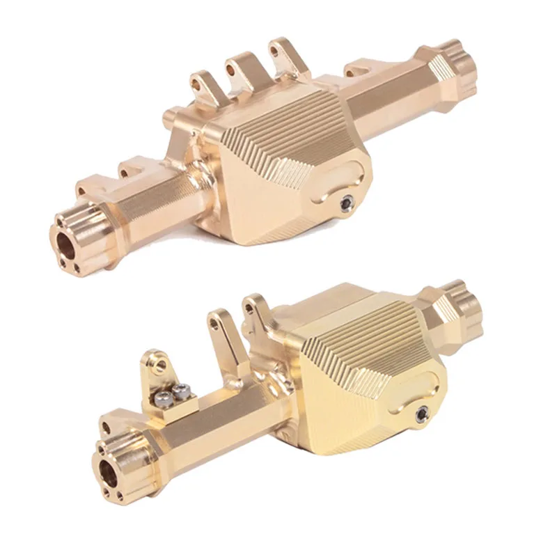 

RCGF Racing Brass Front & Rear Axle Housing Axle Shell Cover for 1/10 RC Crawler Car Traxxas TRX-4 TRX6 Bronco RC Upgrade Parts