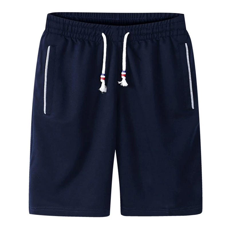 Men Sports Shorts Summer Cotton Silk Pentagonal Thin Sweat Absorbing Quick Drying Casual 2PCS