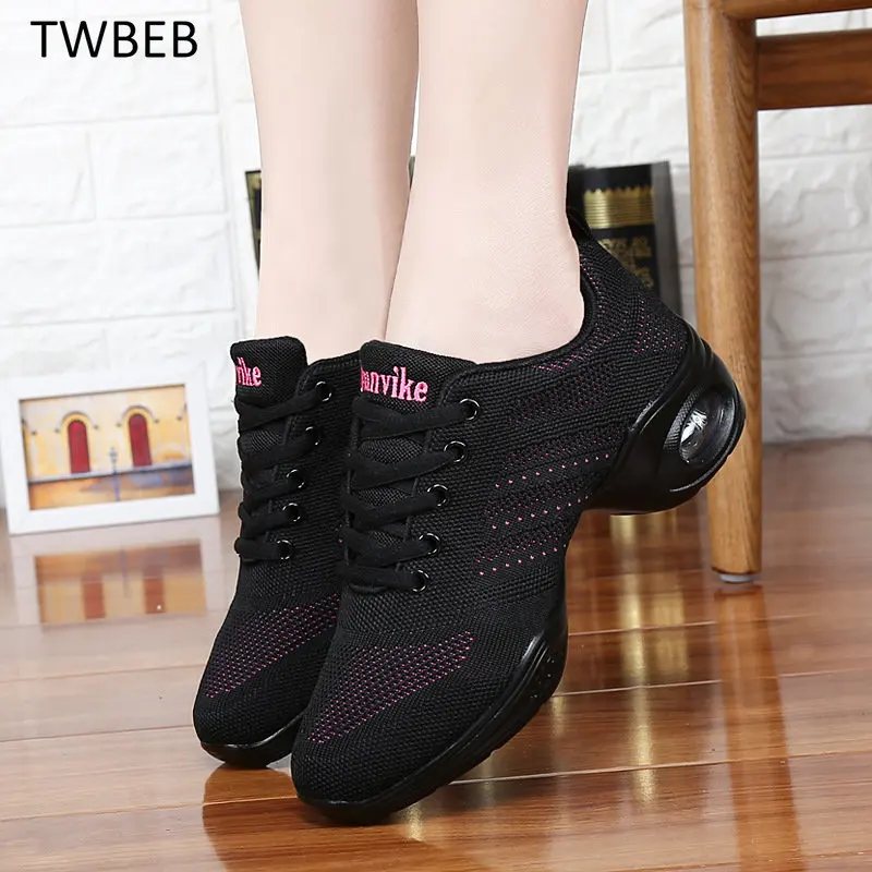 

Hot Sale 35-40 Sports Feature Soft Outsole Breath Dance Shoes Sneakers for Woman Practice Shoes Modern Dance Jazz Shoes