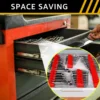 Magnetic Wrench Organizer Rack for Toolbox Wrench Holder Space-Saving Design Holds Up to 24 Wrenches Tool Drawer Storage Shelf 2