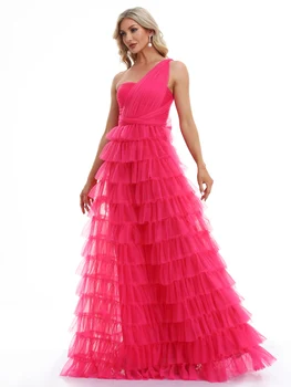 فساتين سهرة رسمية فاخرة بدون أكمام على شكل حرف v من التل 2025 أنيقة لحفلات الزفاف من التل للنساء فساتين كوكتيل لوصيفة العروس للحفلات الراقصة 5