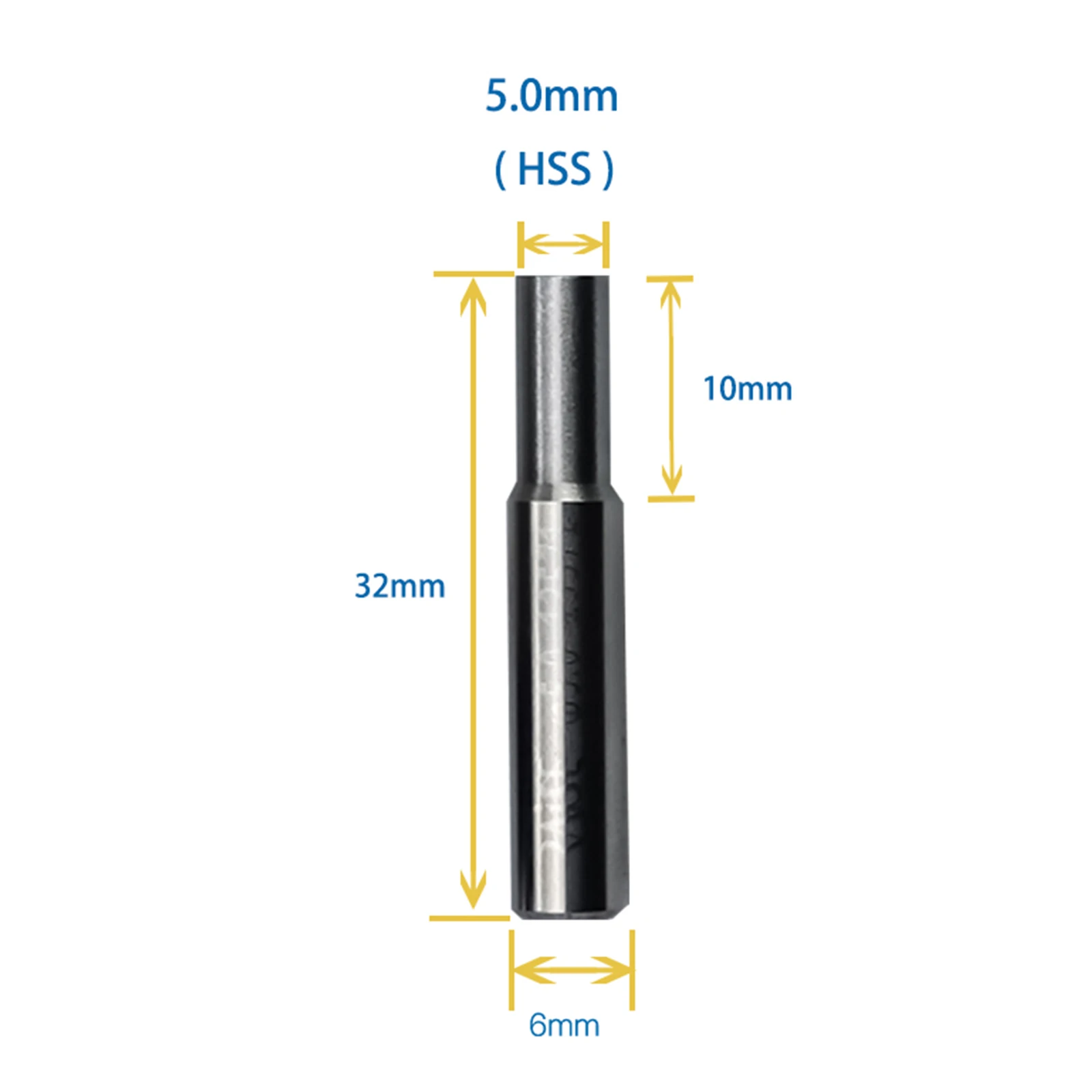 GODIAG EW5550B-6F /TH7050 5 mm Schaftfräser φ5,0 x 10 x D6 x 32 x 6F für SILCA MATRIX PRO, MATRIX EVO, MATRIX SLX, MATRIX SX, MATRIX – Detail 3