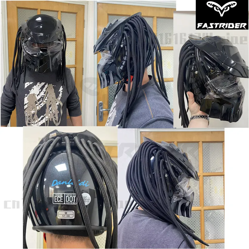 プレデター ヘルメット カーボンファイバー風 プレデター-メンズカーボンファイバーロードバイクヘルメット