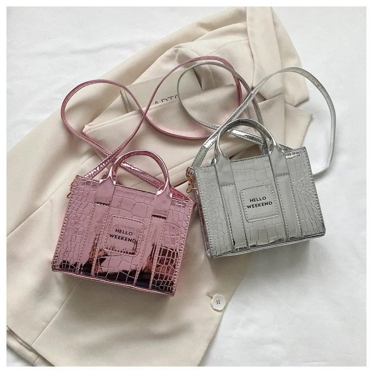 Women's Handle Bag With Stone Pattern Fashion Handbag For Ladies_voghion.com