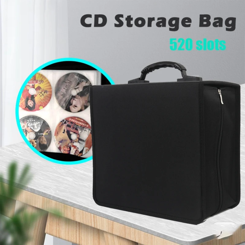 CD DVD Storage Bag 520 Capacity for Car Travel