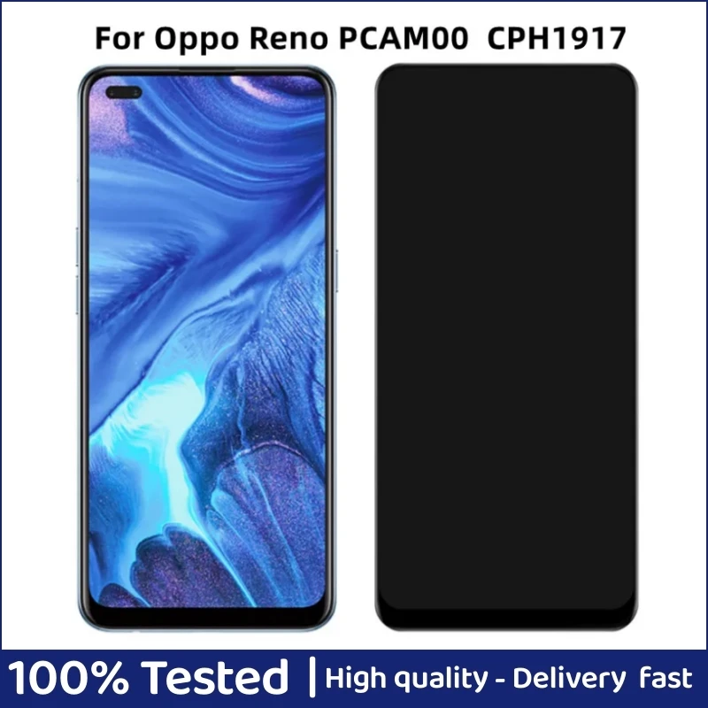 

6.4" OLED screen For OPPO Reno PCAT00, PCAM00 CPH1917 LCD Display Touch Screen Digitizer Assembly Replacement