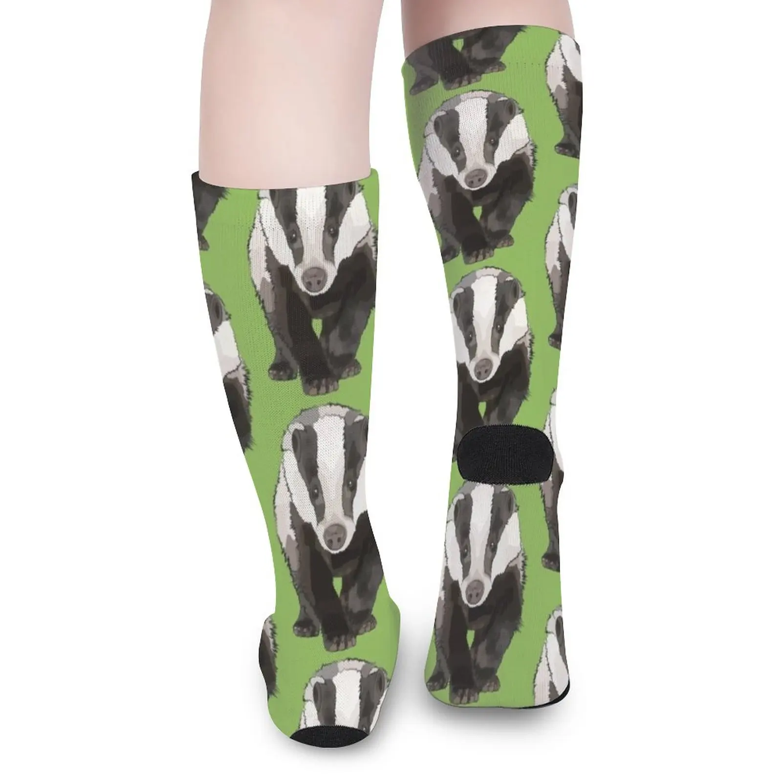 Green Badger by www.BeeFoxTree.com Socks cool socks Funny socks man Men cycling socks Socks for men set