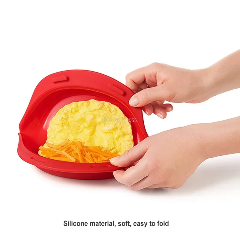 Microwave Oven Silicone Omelette Mold Kitchen Tool Egg Pancake Mold Cooking Accessories Quick Egg Maker for Egg Mcmuffins