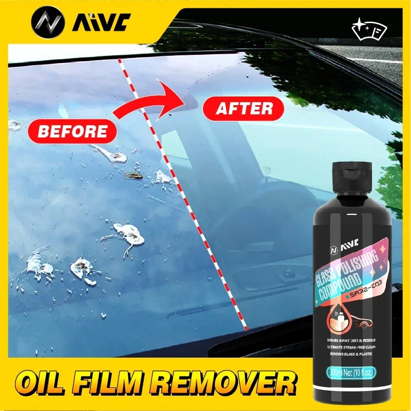 Car Glass Oil Film Cleaner Remover AIVC Shiny Car Stuff Windshield Coating  Agent Glass Polishing Water Stain Removal Anti-rain