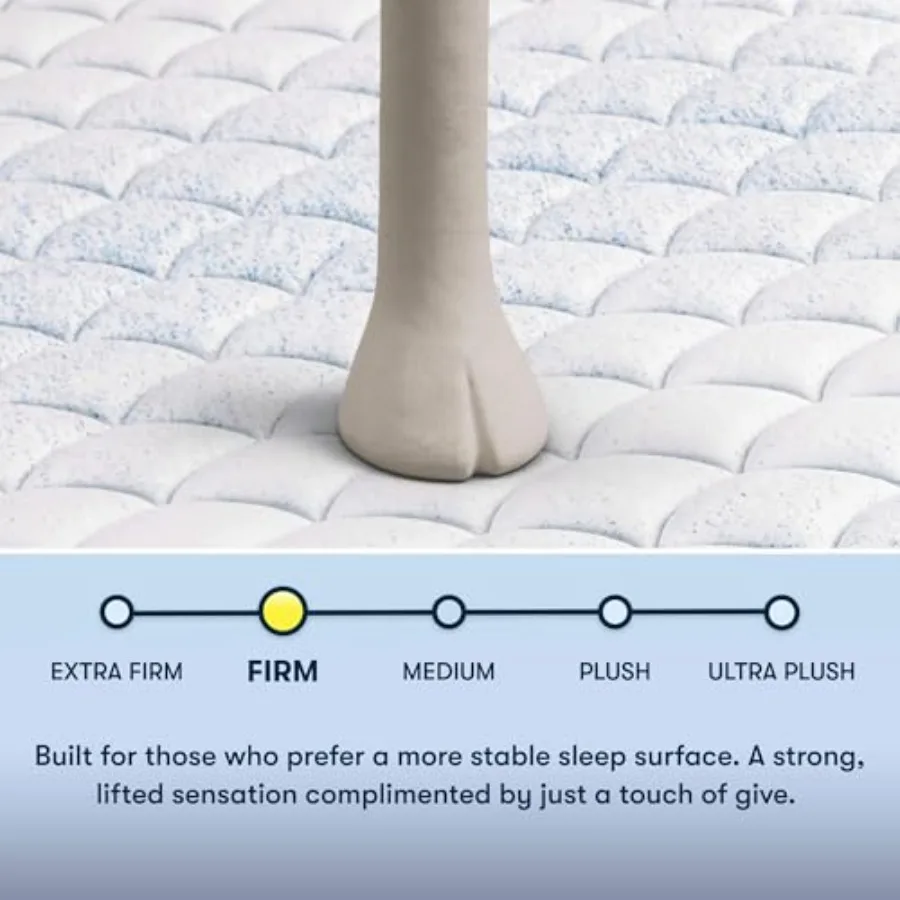 Sleeptrue Firm 6 Twin Memory Foam Mattress in a Box Designed for Back and Side Sleepers with Cooling Gel Infusion Enhanced Brea