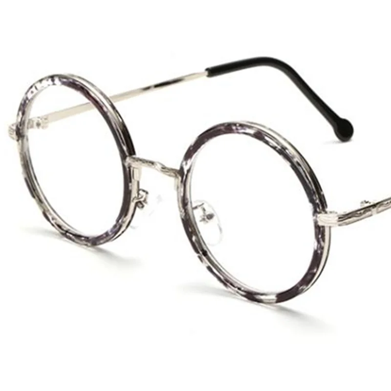 NEW Retro Spectacles Round Frame Eyeglasses Simplity Google Alloy Eyewear Ornamental Fashion Optical Glasses fashion eyeglasses