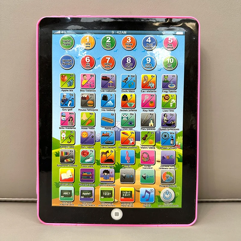 Simulation Mini Tablet Laptop Early Education Machine Gift For Children Educational Toy Early LearningTablet Kids Learning Pad 6