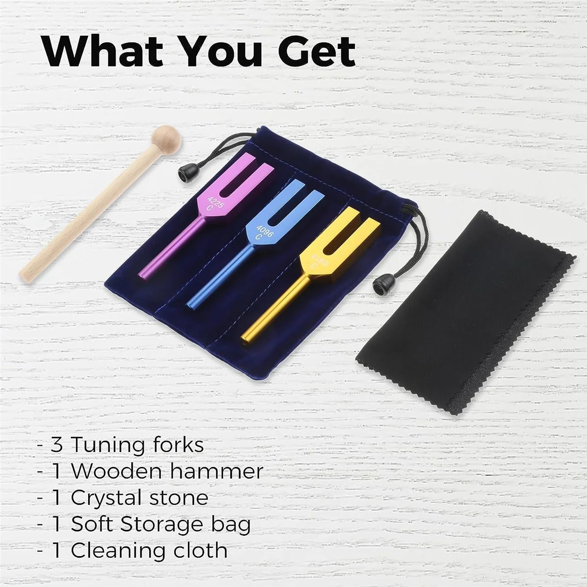 Tuning Forks Set 4096 Hz 4160 Hz 4225 Hz Tuning Forks Set for Sound Healing, Musical Instrument 2