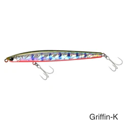 Ultra Long Casting Sinking Pencil Slim Artificial Hard Bait for Trout and Bass Fishing (GRIFFIN 115S - K)
