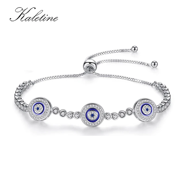 White Opal Hamsa Silver Bracelet | aJudaica.com