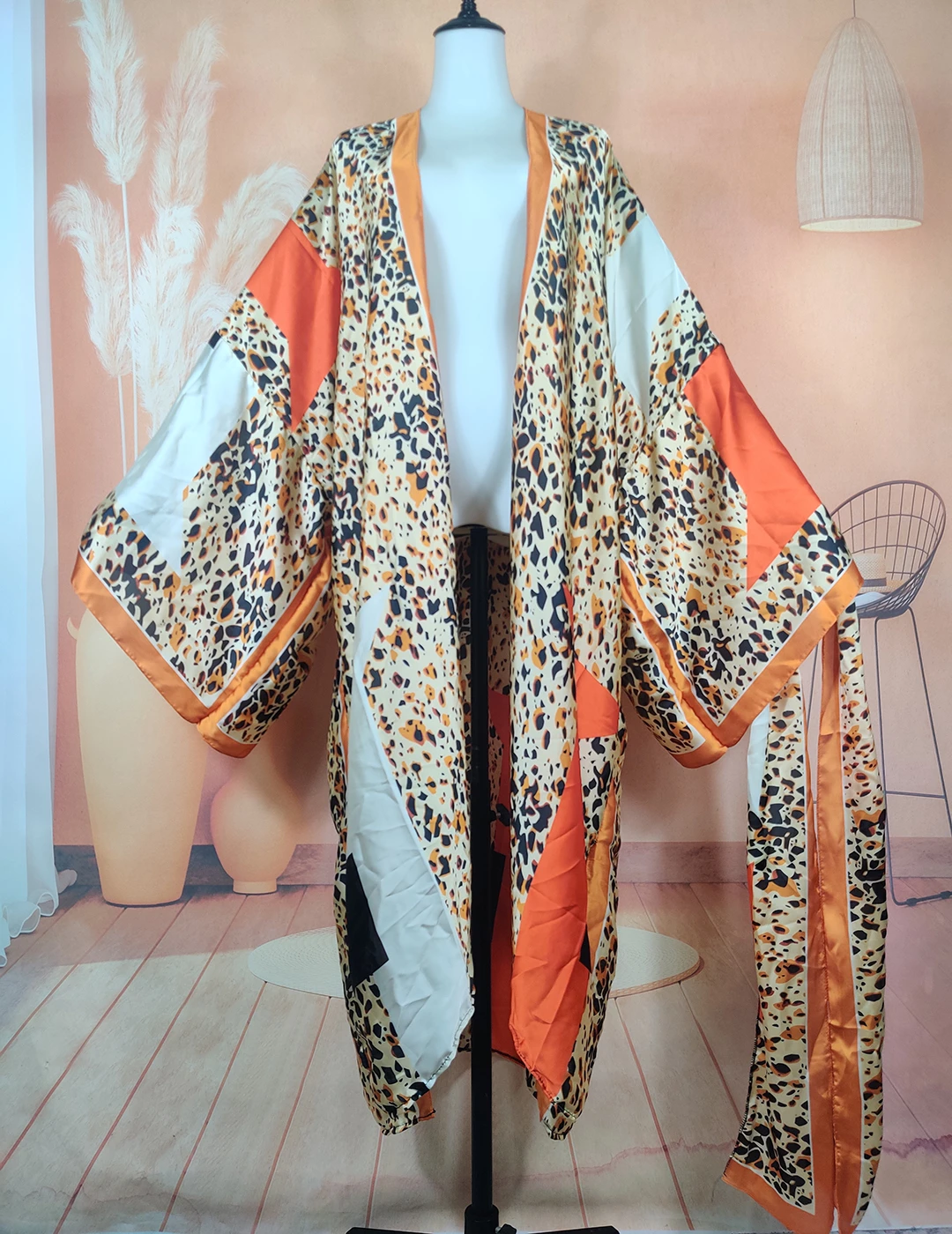 Summer Popular European Printed Women 's Bikini Long Sleeve Cardigans