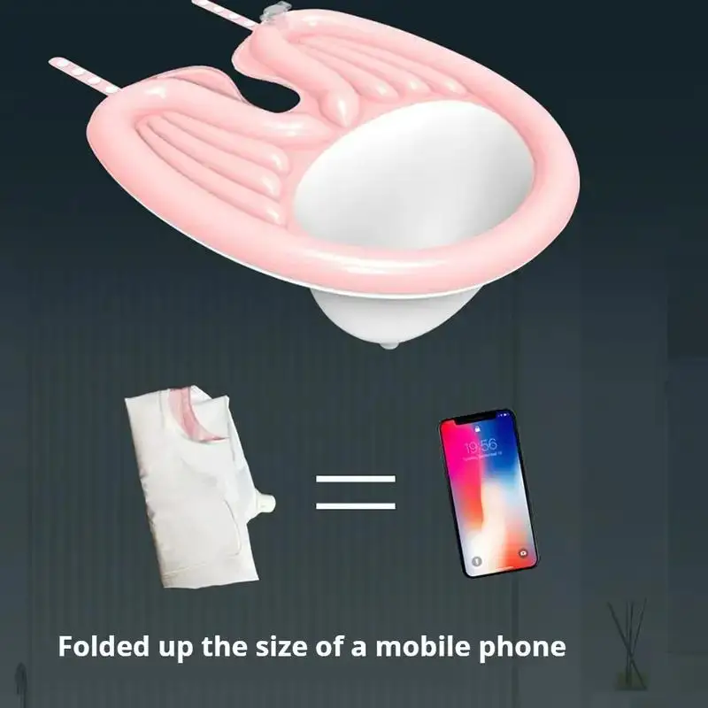 Inflatable Shampoo Basin,, Mobile Portable Basin, Sink WithAir Pump And Drainage, Soft And Comfortable Lightweight Shampoo 2