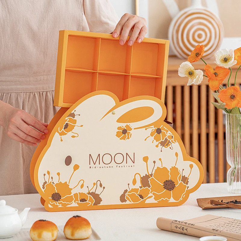 2022 New High-end Mid-autumn Moon Cake Gift Box Portable Packaging Box  Empty Box 