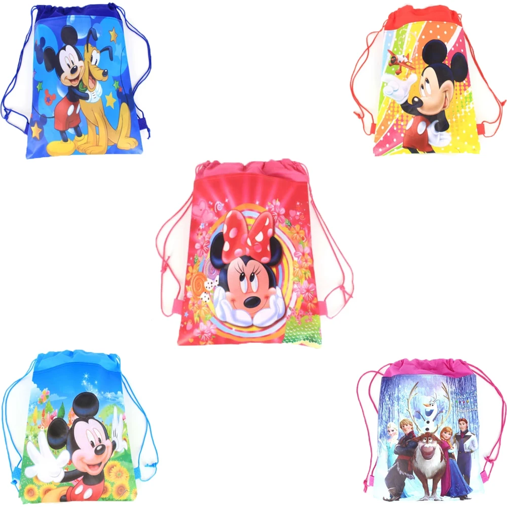 DrawstringBagGymBagBagDisneyPinkMinniePrintBackpackLadies