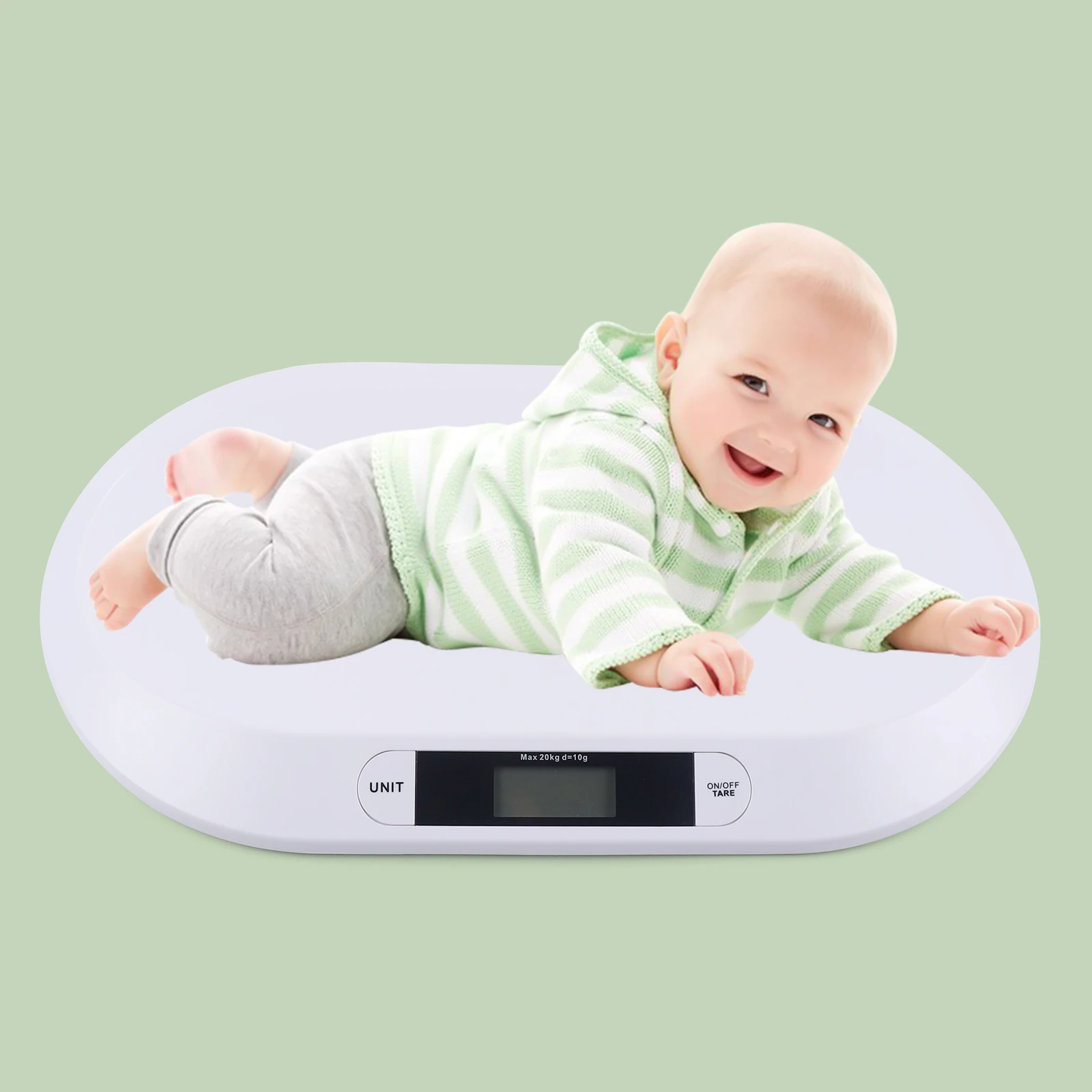 High-Precision Digital Baby Weighing Scale (Max 44 lbs),