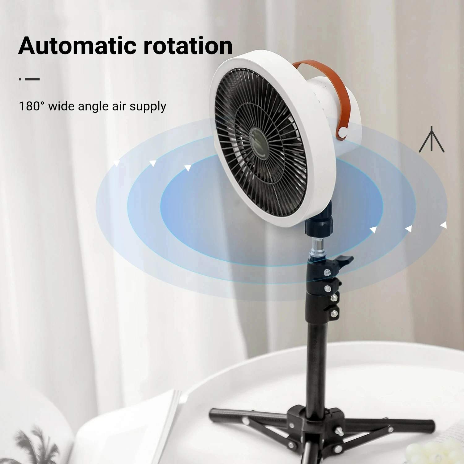 

Home Appliance Electric Standing Floor Fan USB Rechargeable 10000mAh Battery Wireless Portable Tripod Camping Fan Ventilador