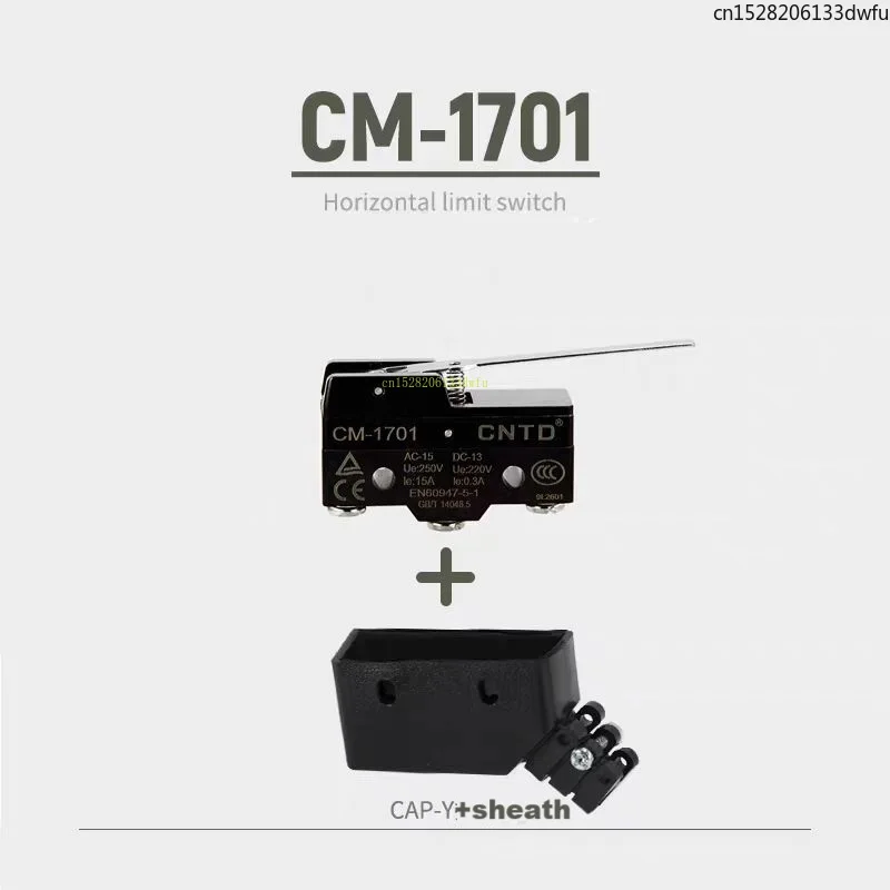 CNTD 전기 마이크로 스위치 CM-1701 수평 리미트 트래블 스위치 셀프 리셋팅 롱 핸들