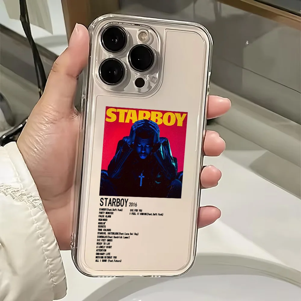 Clear TPU Back Cover with The Weeknd XO Design Phone Case