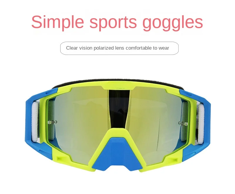 

Ski Goggles Foreign Trade Goggles for Motorcycle Cycling Outdoor Cycling Minimalism Glasses