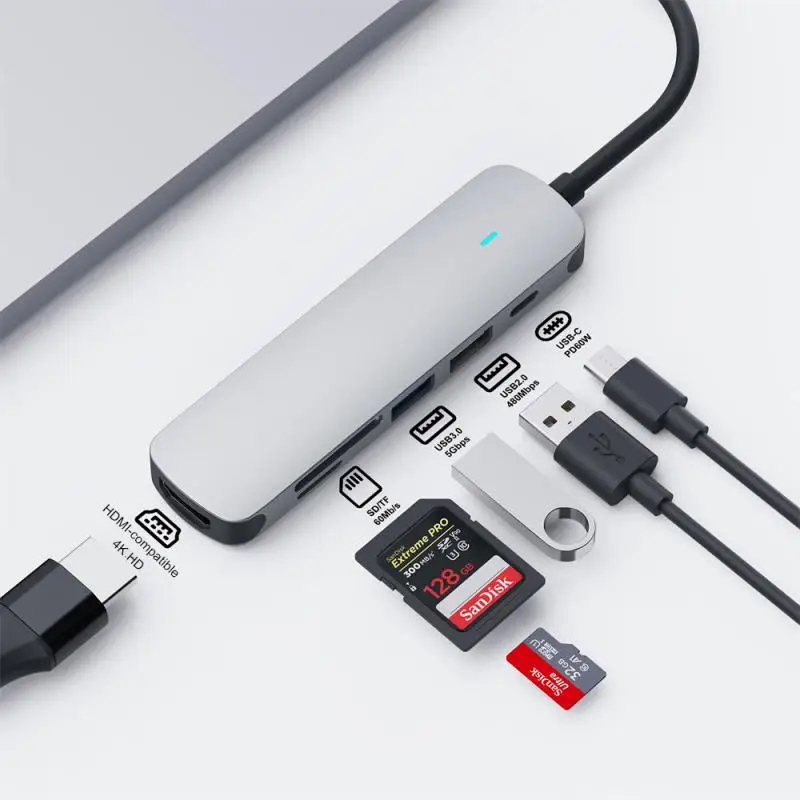  USB 3.1 Tipo C Ķ, 4K Ʈ,  USB C, 3.0, 2.0, TF,  Ķ, SD, PD, 60W, й Ķ