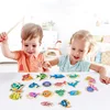 Wooden Magnetic Fshing Toy Marine Life Cognition Fish Rod Toys Children Early Educational Parent-child Interactive Board Game 1