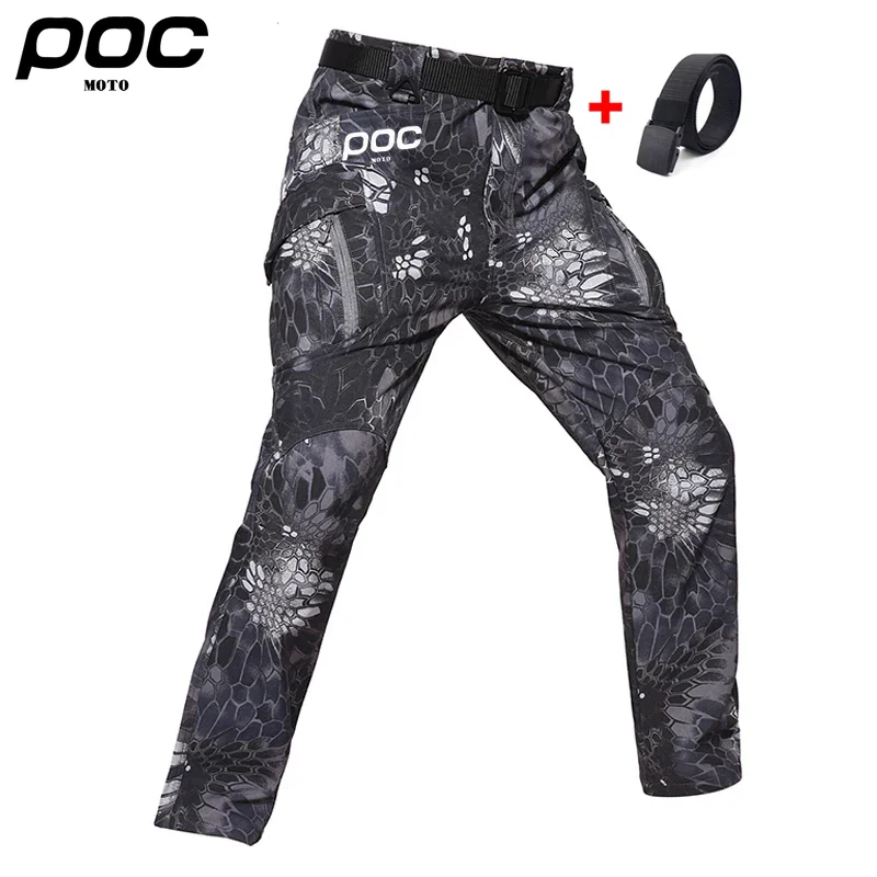 Men Cycling Long Pants MOTO POC Mountain Bike Bottoms Culottes Motorcycle Racing Bicycle Trousers Pantalones De Bicicletas Mtb