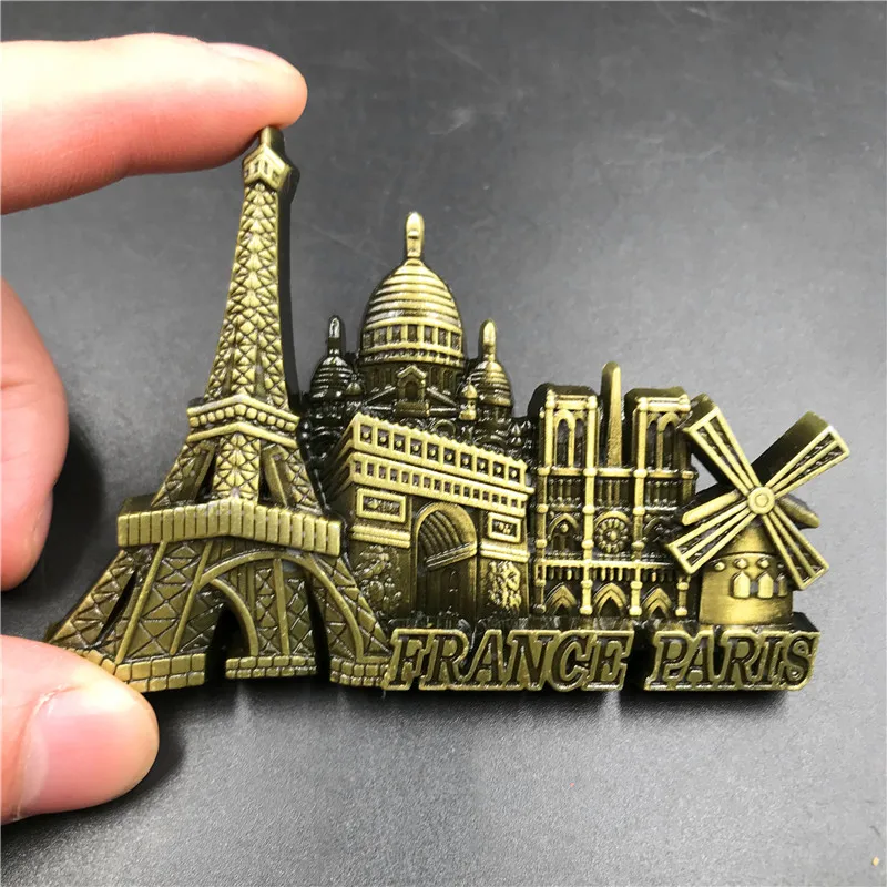 Фото Франция Париж металлическая 3D милая фотография Лондона вены России египетской пирамиды фотография домашний сувенир №3