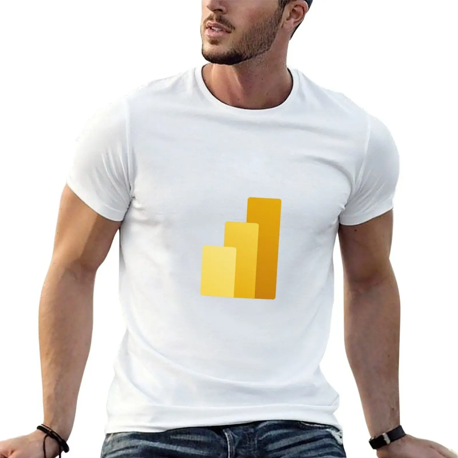 

Новая футболка с логотипом Power BI (или значок), простой новый выпуск, принт с животными для мальчиков, мужские футболки