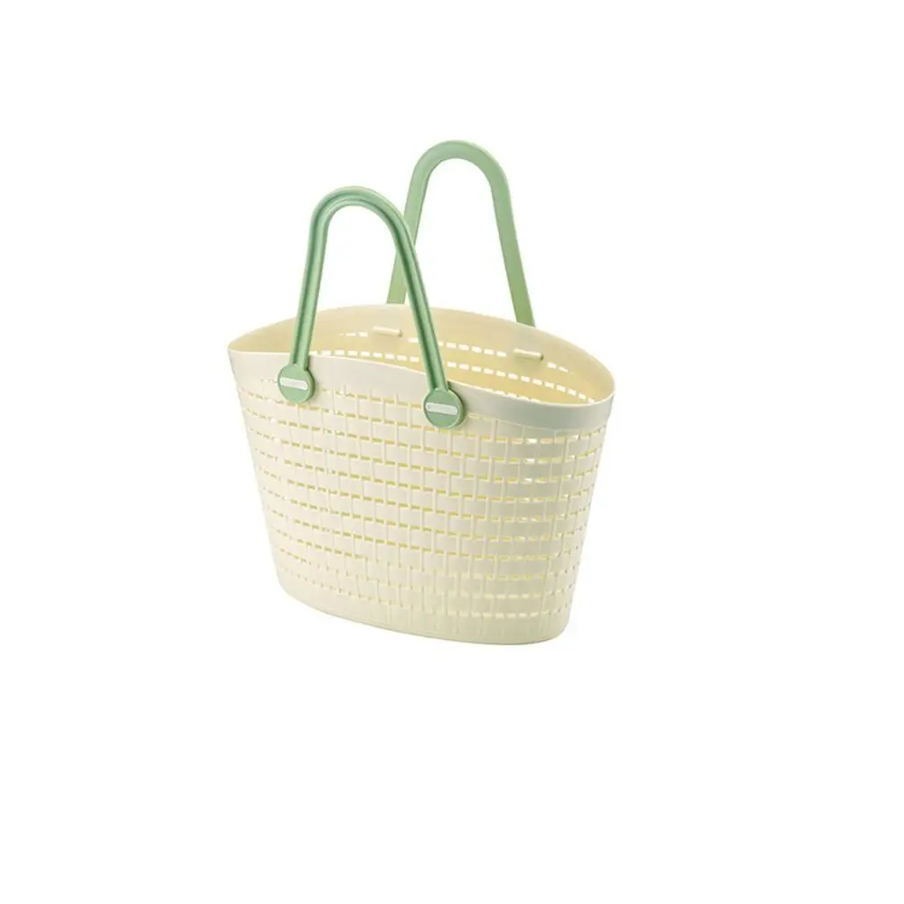 Simple Hollow Out Shower Basket Large Capacity Fashion Washing Basket Multifunctional Bath