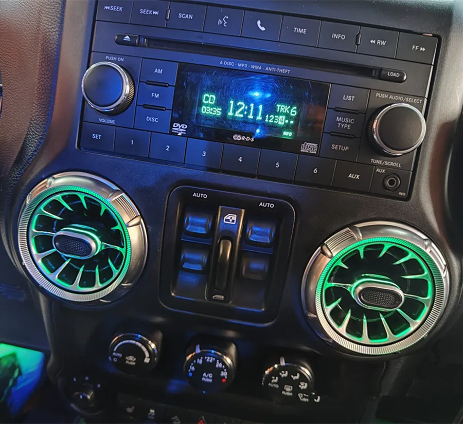 Rejilla De Ventilación Trasera Para Jeep Wrangler JK 2011-2018 | Referencia 05058636AD, Color Negro | Accesorio De Carrocería
