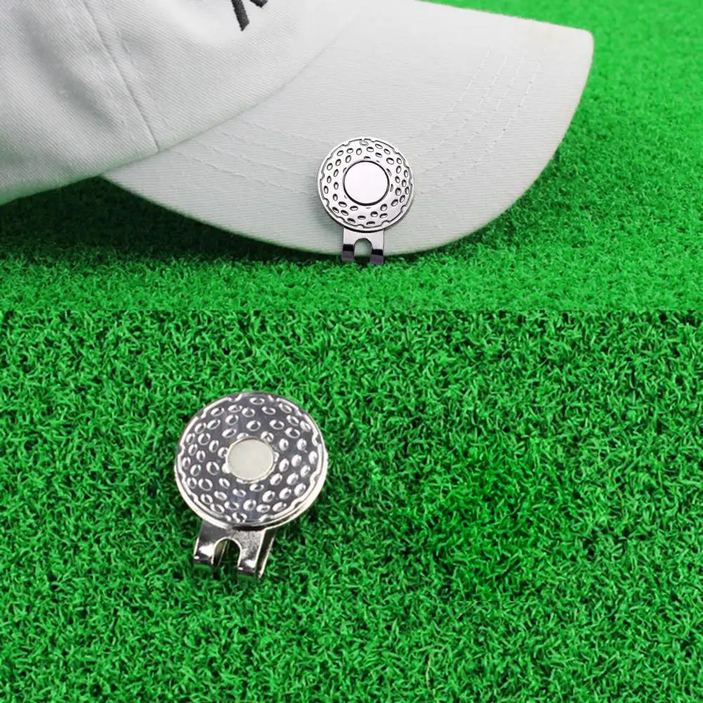 Magnetic Golf Hat Cap Clip Round Coin Shape Golf Hat Clip Ball Aiming Magnet Marker Golfs Ball Mark Training Golfs Marker