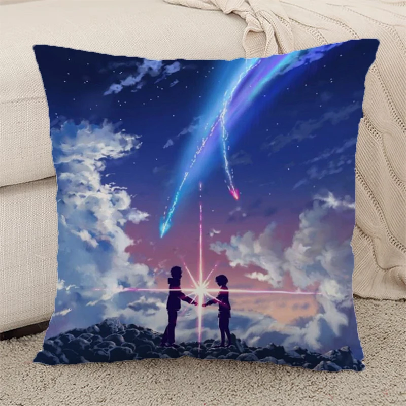 

Decorative Pillows for Bed Your Name Pillow Cover 45x45 Cushions Covers Pillowcase Short Plush Car Sofa Cushion 45*45 Throw Body
